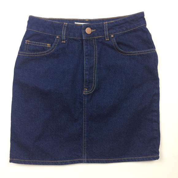 ASOS Dresses & Skirts - ASOS UK 10 US 6 Denim Jean Skirt Dark Wash